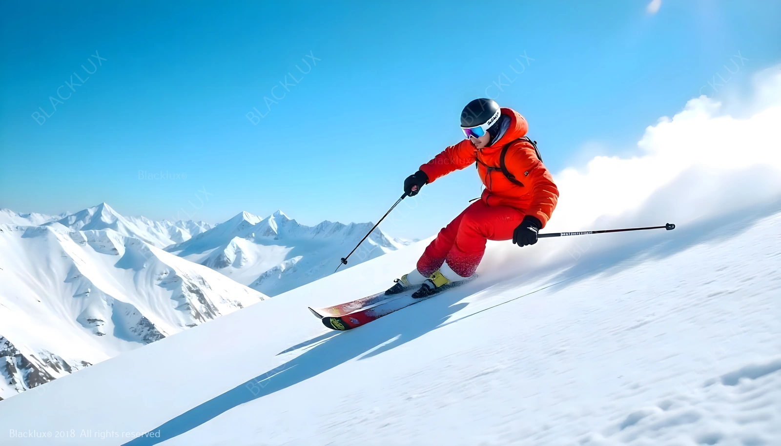 Skier descending snowy mountain for Milan Cortina 2026 Winter Olympics