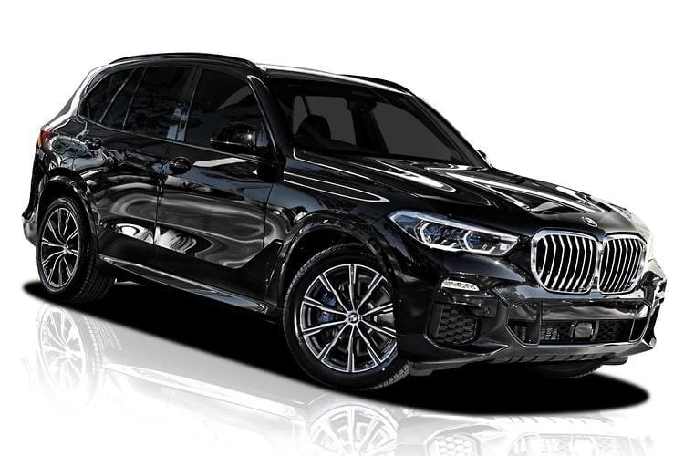 SUV executive nero senza targa visibile per viaggi di gruppo verso Davos