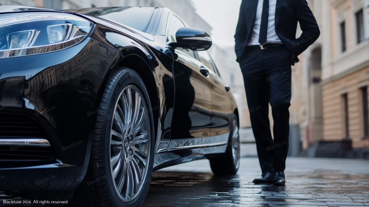 Professional Blacklux chauffeur service connecting Zurich and Davos